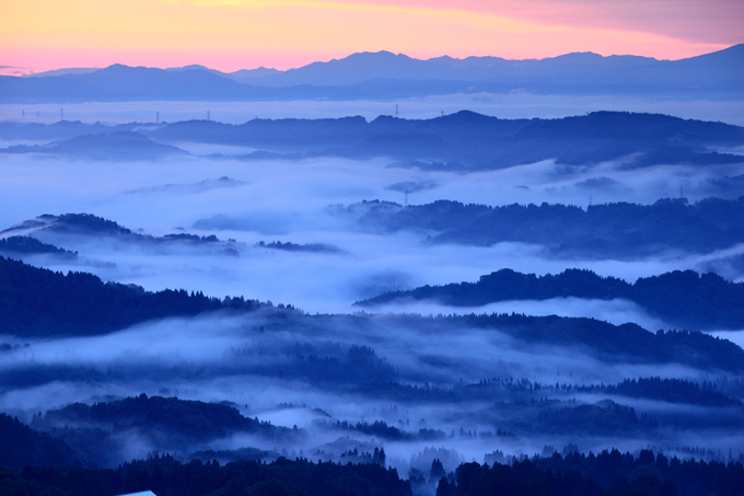 大松山から見える雲海（Photo by Ichizen sato）