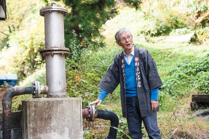 一号井と柳靖治さん